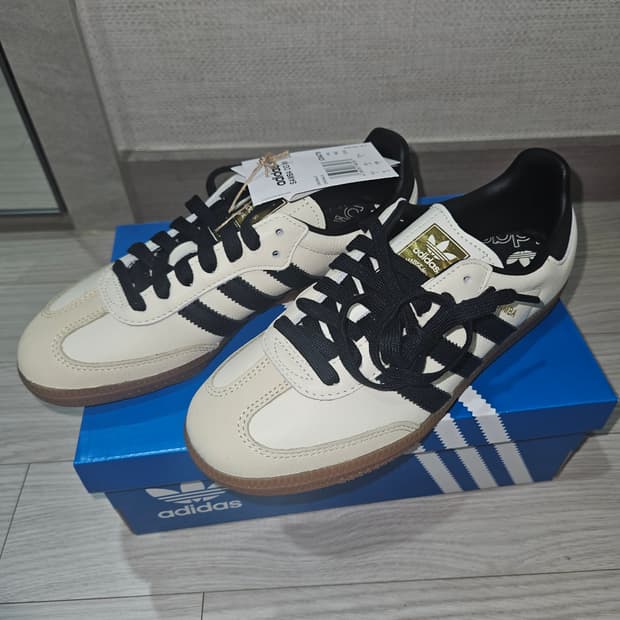 아디다스 삼바 OG 크림 블랙 230mm ID0478