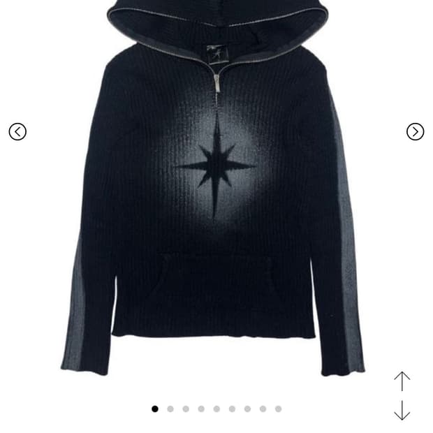 스모크어스타 니트 후드 2사이즈