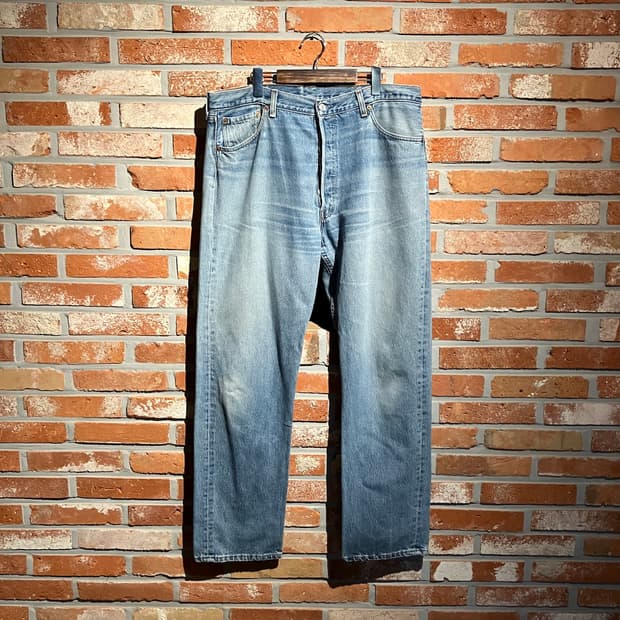 90s USA 빈티지 리바이스 501 데님 팬츠 빅사이즈