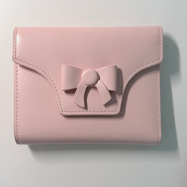 ITAMOOD 리본 핑크 반지갑