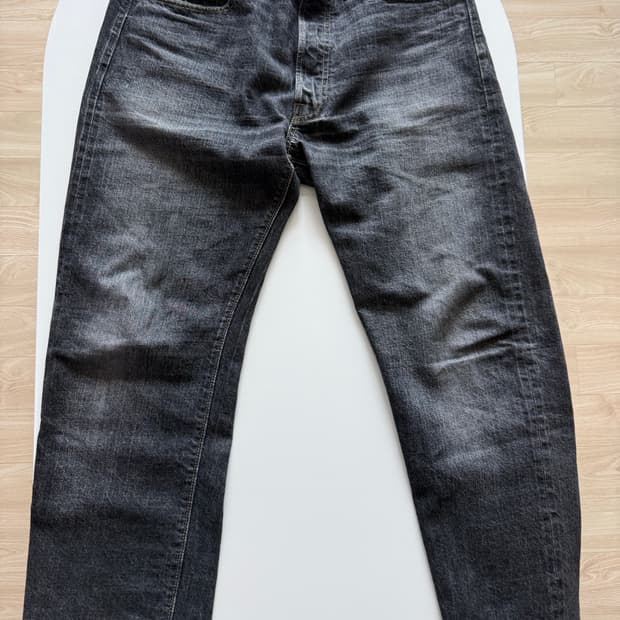 웨어하우스 흑청 워싱 33사이즈(실32사이즈)