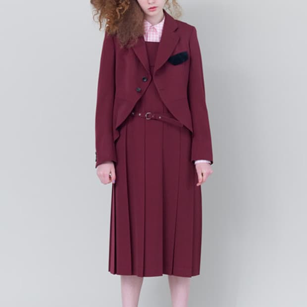 COMMEDESGARCONSGIRL 꼼데가르송걸 민소매 벨티드 원피스 S