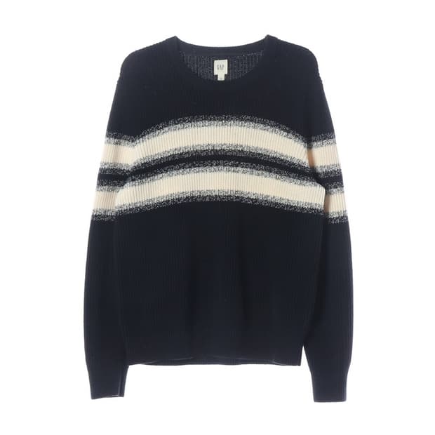 GAP 스트라이프 라운드넥 코튼 니트 L