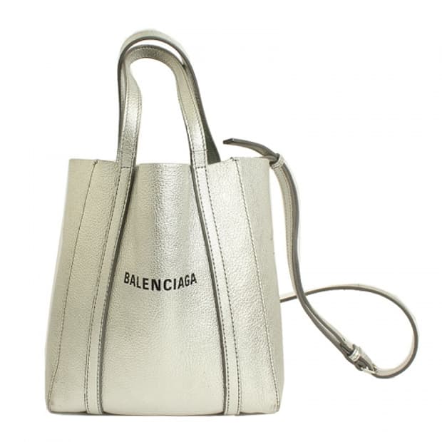 발렌시아가 에브리데이 메탈그레이 미니 토트 겸 크로스백