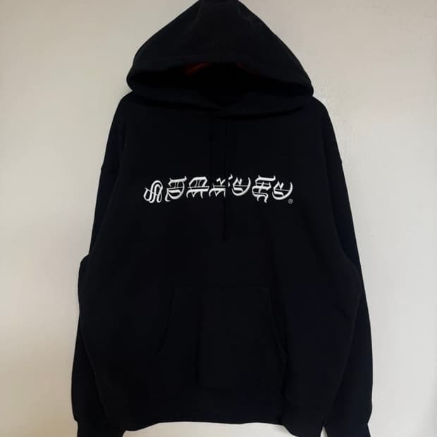 25ss 슈프림 블랙레터 후드