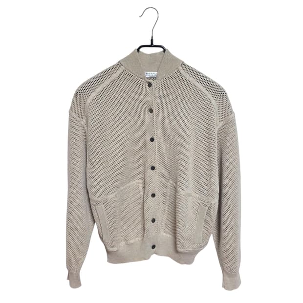 브루넬로 쿠치넬리 여성 메쉬 블루종 가디건