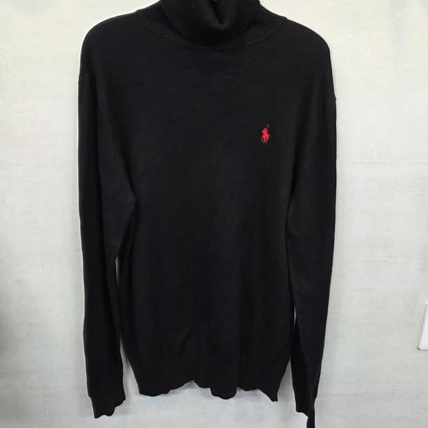 폴로랄프로렌 목폴라 니트 블랙 xl