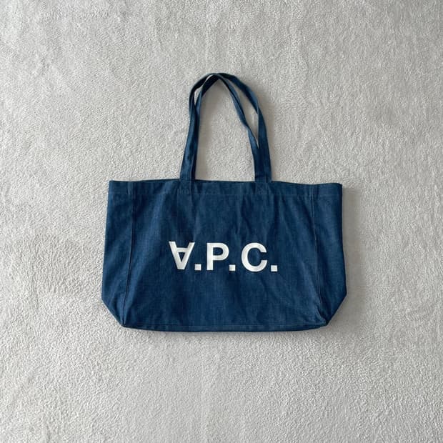 APC 아페쎄 데님 에코백 도트백 가방