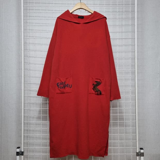 (택포) 베네통 후드 니트원피스