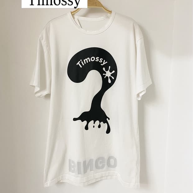 Timossy 화이트 프린팅T