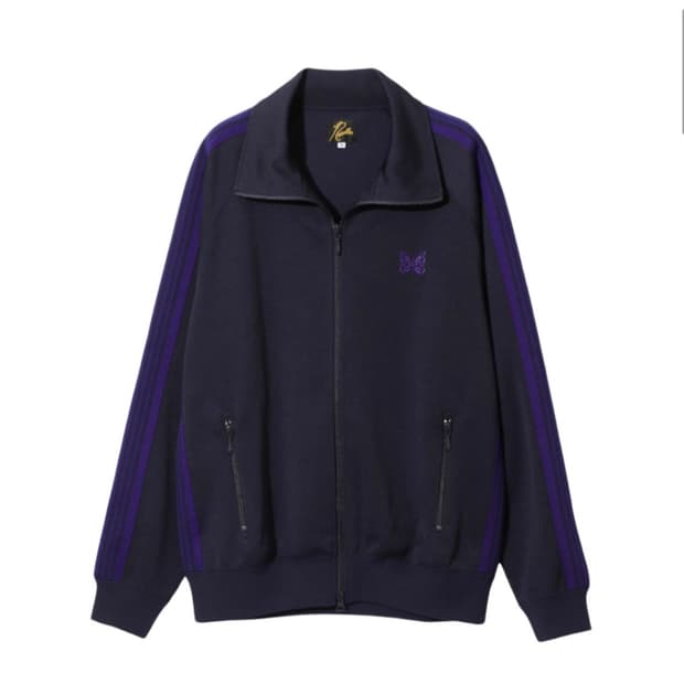 니들스 트랙 자켓 폴리 스무스 네이비