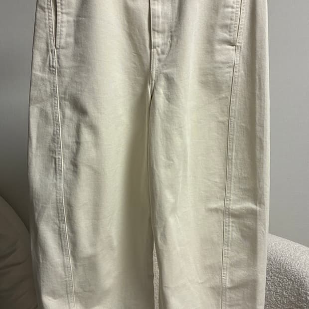 LEMAIRE 르메르 벨티드 아이보리 팬츠 L 사이즈