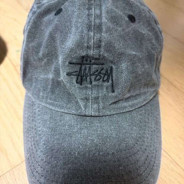 스투시 흑청볼캡