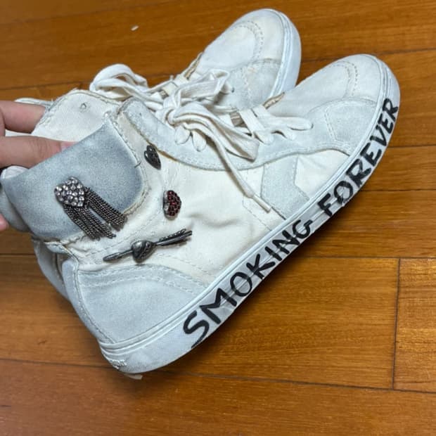 생로랑 forever smoking 하이탑 스니커즈 40사이즈