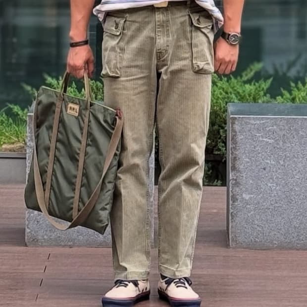 블랙아웃 B44 밀리터리 HBT 몽키팬츠 L