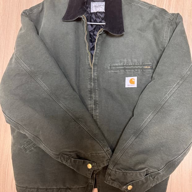 칼하트 Og 디트로이트 올리브 스톤 캔버스 XL