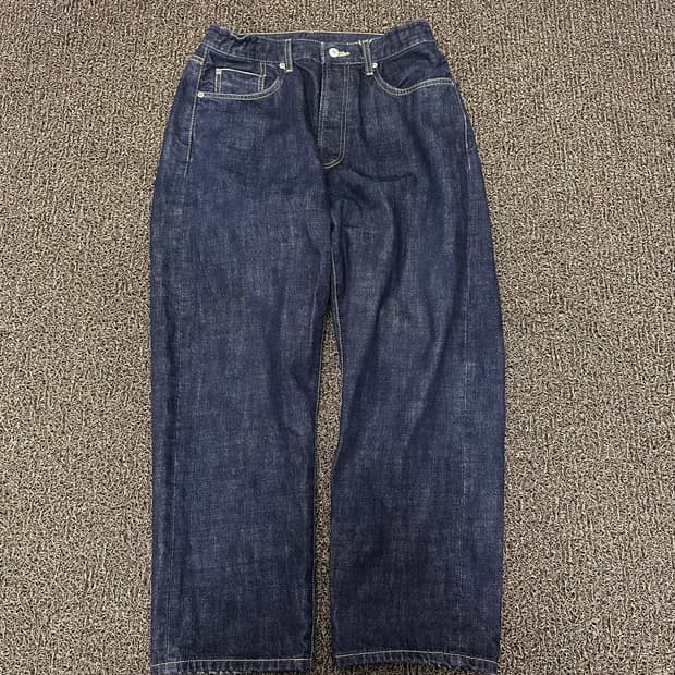 유니폼브릿지 데님 와이드 청바지 팬츠 M