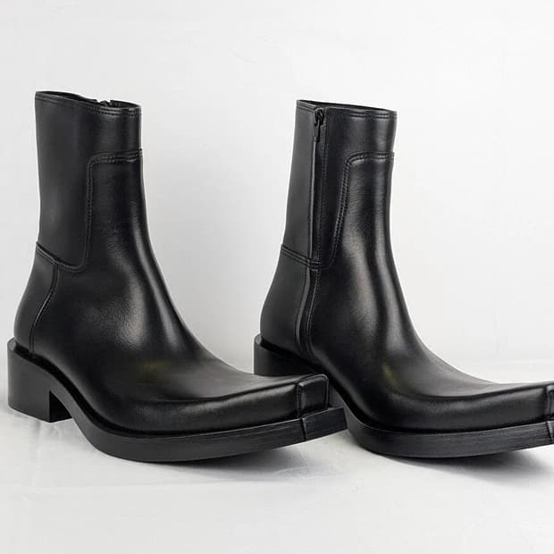 발렌시아가 산티아고 부티 앵클 부츠 블랙 40사이즈