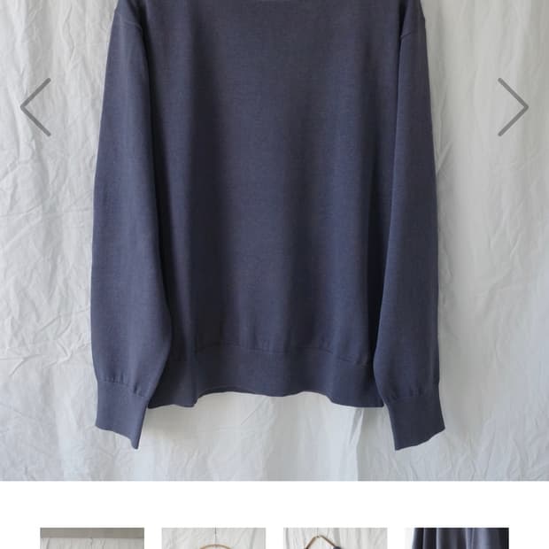 씨솔트 라미 코튼 보트넥 니트