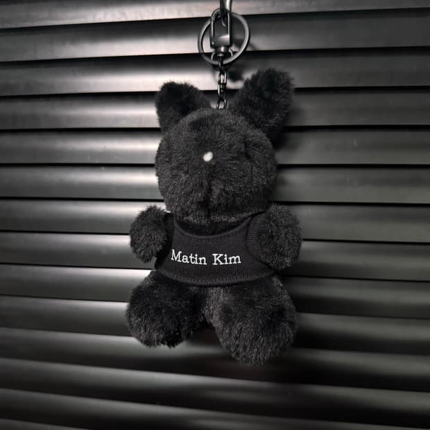 matin kim 마뗑킴 블랙 버니 토끼 인형 키링 열쇠고리 키홀더 고리