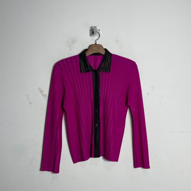 PLEATS PLEASE ISSEY MIYAKE 플리츠 카라 가디건