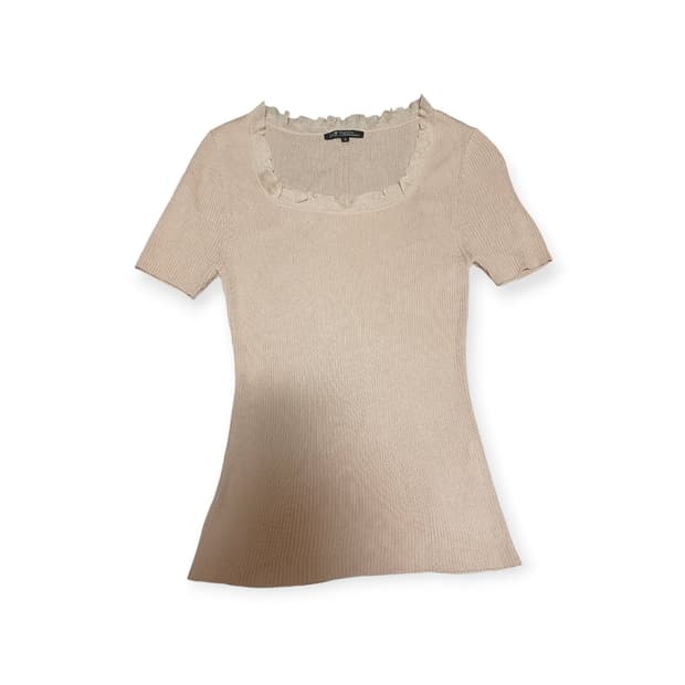 23 vingt-trois 딸기우유 반팔 니트