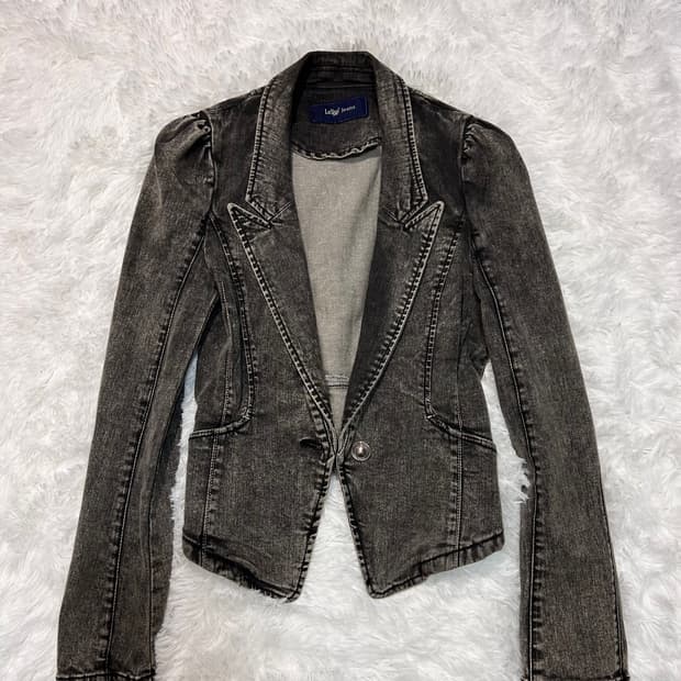 punk rock chic mood denim jacket
