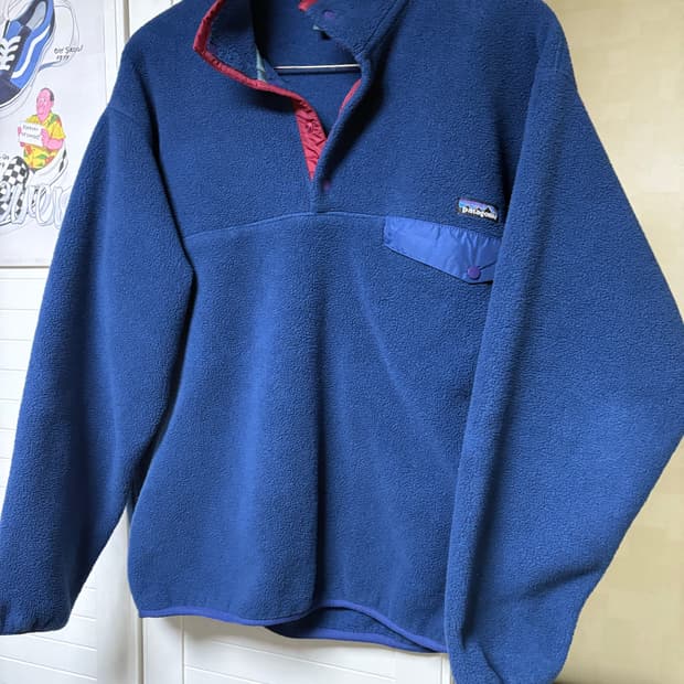 파타고니아 신칠라 딥블루 버건디(L)