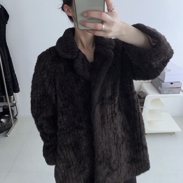 Rough Faux Fur Jacket