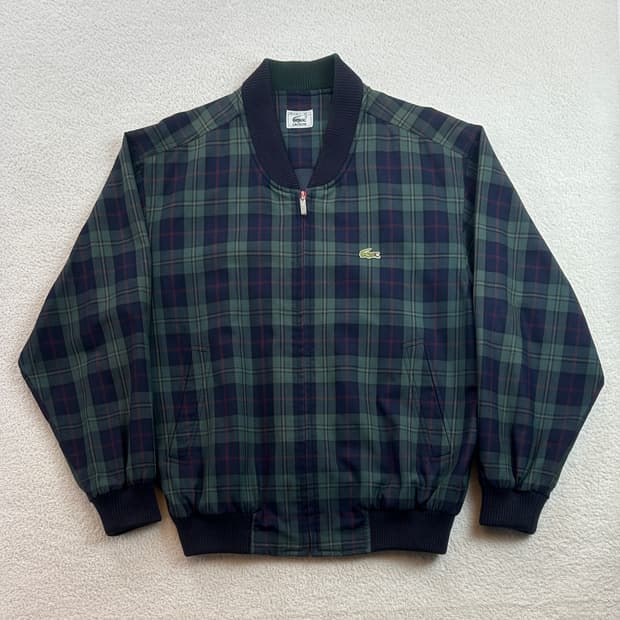 라코스테 체크 블루종