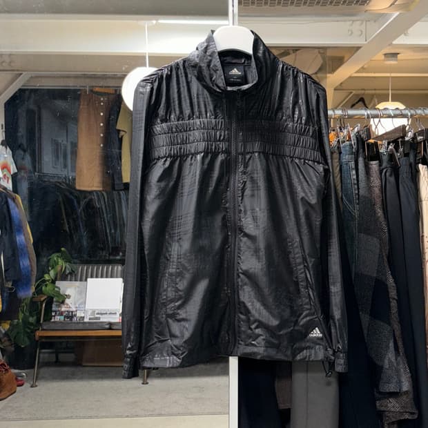 아디다스 글렌체크 셔링 자켓