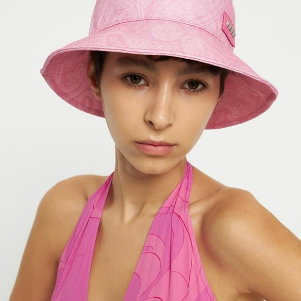 에트로 리퀴드 페이즐리 버킷햇 모자