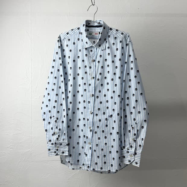 Hydrogen 스컬 스트라이프 셔츠