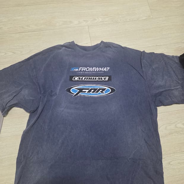 파프롬왓 워시드로고 네이비 1