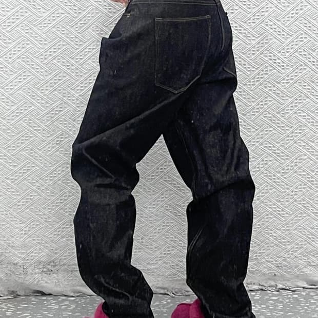 빈티지 UNCLE FU 올드스쿨 빈티지 데님팬츠 34인치 C08149