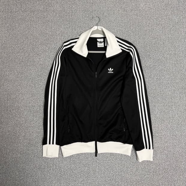 아디다스 베켄바우어 져지 M 블랙 화이트 트랙탑
