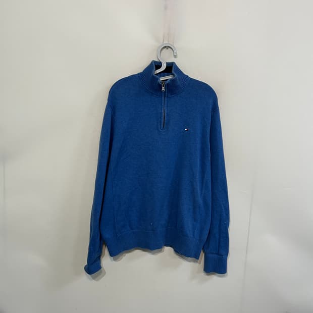 타미힐피거 남성 니트 하프집업 L