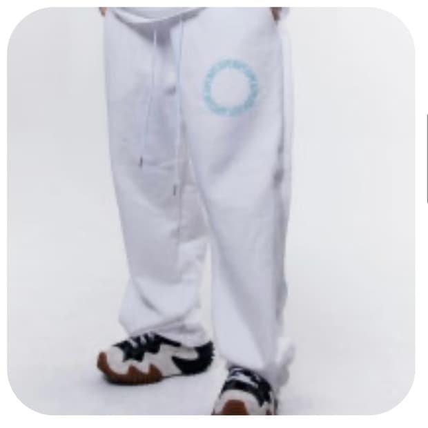 CHAPCHAP Circle Logo Sweat Pants(white)