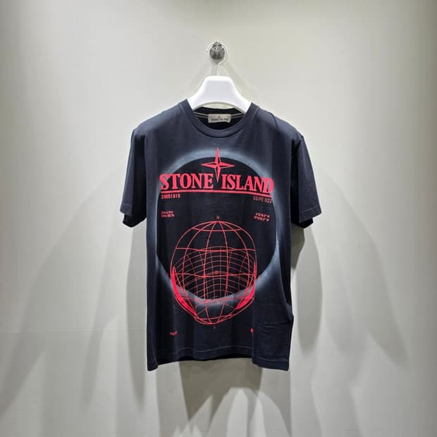 [중고/정품] 스톤아일랜드 솔라 이클립스 프린트 티셔츠 M