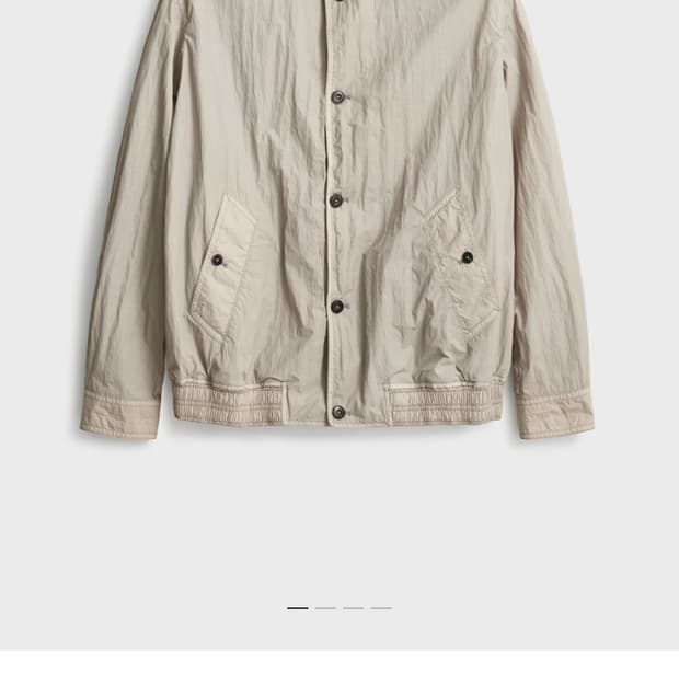 포터리 마이크로 나일론 다잉 해링턴 자켓 베이지 3사이즈