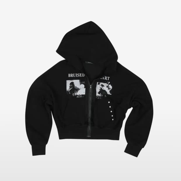 OVERSIZED ZIP-UP HOODIE BLACK