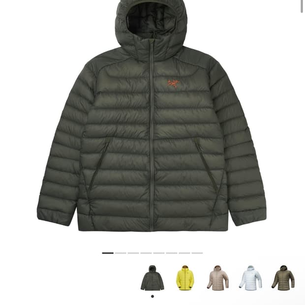 아크테릭스 세륨 후디 포리지 베르베 XL 새상품