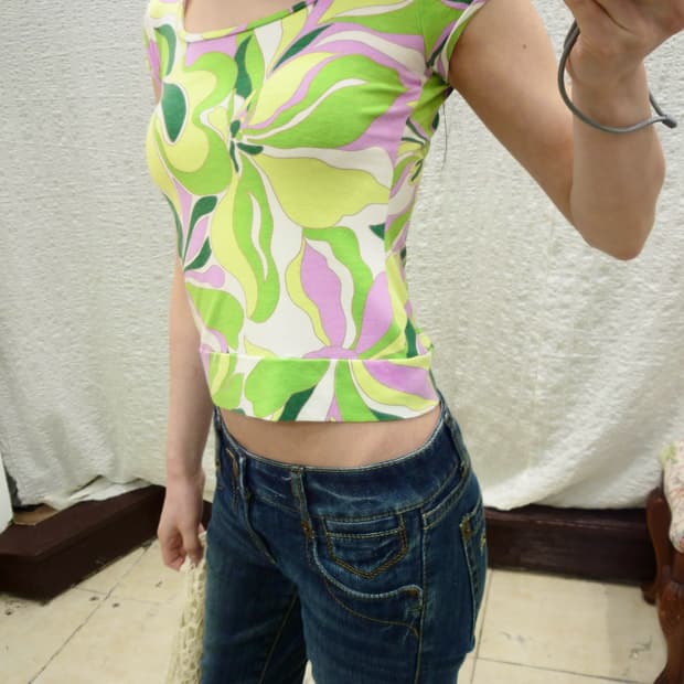 Nature pattern top
