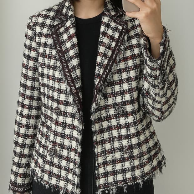 MINE 마인 이태리원단 트위드 자켓