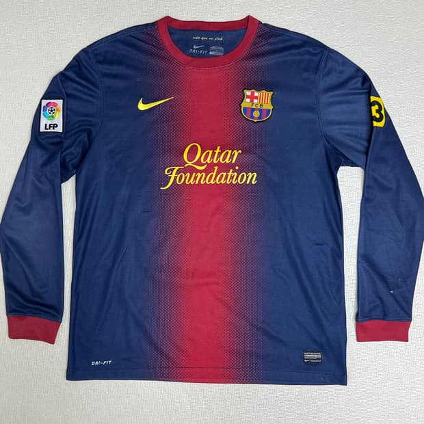 12/13 나이키 바르셀로나FC 홈 메시마킹 롱슬리브 L사이즈