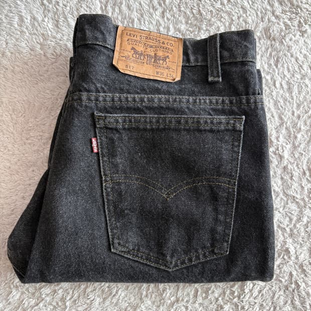 90s 리바이스 517 흑청블랙진 made in usa