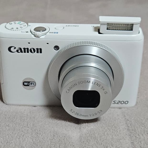캐논 PowerShot S200 화이트 하이엔드 디지털 카메라