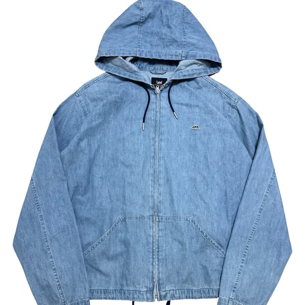 Lee 데님 후드 집업 자켓