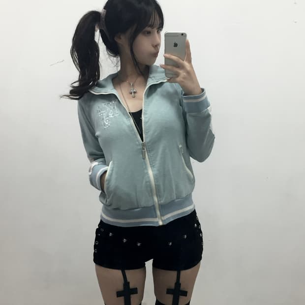 [KANSAI JEANS] 하늘 구름맛 갸루 집업