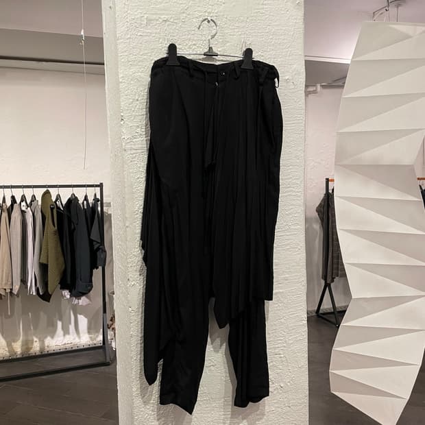 요지야마모토 스커트 레이어드 팬츠